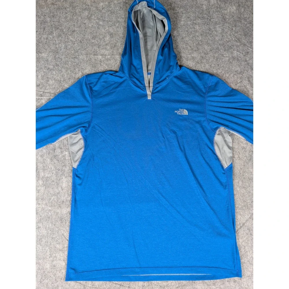 The North Face Mountain Athletics Blue FlashDry-XD Pullover Hoodie Mens M